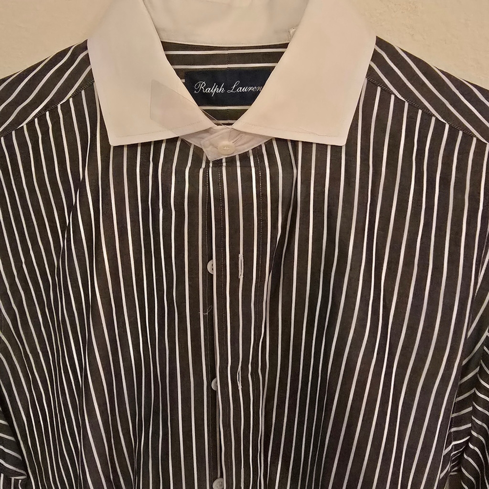 Ralph Lauren Purple Satorial Striped Men's Shirt